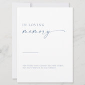 Modern script in Memory of the Sign | Blauw (Voorkant)
