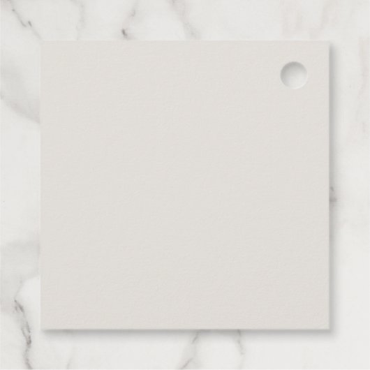 Modern Script Ivory Boho Vrijgezellenfeest Bedankjes Labels (Achterkant)