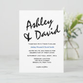 Modern script kaart (Staand voorkant)