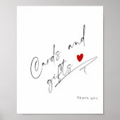 Modern Script Kaarten en geschenken Vrijgezellenfe Poster (Voorkant)