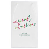 Modern script "Kerst van de Kerst" Klein Cadeauzakje (Achterkant)