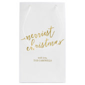 Modern script "Kerst van de Kerst" Klein Cadeauzakje (Achterkant)