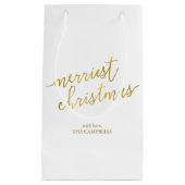 Modern script "Kerst van de Kerst" Klein Cadeauzakje (Voorkant)