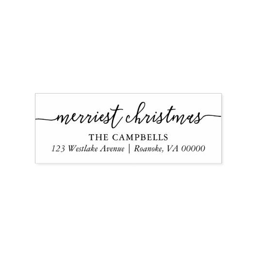 Modern script "Kerst van de Kerst" Rubberstempel (Afrduk)