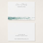 Modern Script Ketting Armband Display Kaart (Voorkant /achterkant)