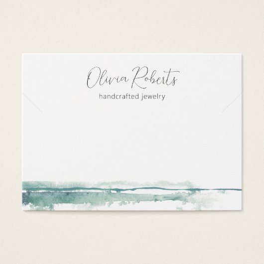 Modern Script Ketting Armband Display Kaart (Voorkant)