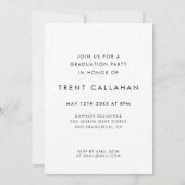 Modern script Klasse van 2025 Foto afstuderen Aankondiging (Achterkant)