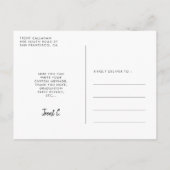 Modern script Klasse van 2025 Foto afstuderen Briefkaart (Achterkant)