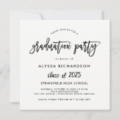 Modern script | Klasse van de 2025 Graduation Part Kaart (Voorkant)