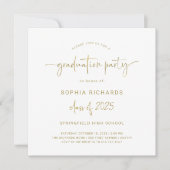 Modern script | Klasse van de 2025 Graduation Part Kaart (Voorkant)