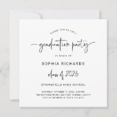 Modern script | Klasse van de 2025 Graduation Part Kaart (Voorkant)