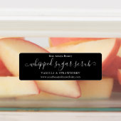 Modern Script Klasse Zwart-Wit Horizontaal Labels (Aangebracht)