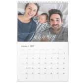 Modern Script  KLEURENFOTO Kalender (Jan 2027)