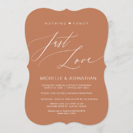 Modern script, koper, trouwreceptie na ontvluchtin kaart