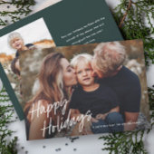 Modern Script Lettering 2 Foto Feestdagenkaart