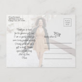 Modern Script Liefde & Bedankt 2 Foto Afstuderen Briefkaart