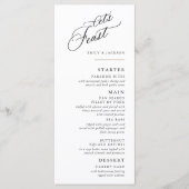 Modern Script Line Block Menu (Voorkant)