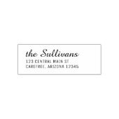 Modern Script Links Uitgelijnd Retouradres Zelfinktende Stempel (Design)