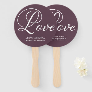 Modern Script Love Wedding Engagment Paars Handwaaier