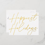 Modern script maakt Feestdagen Business Gold (Voorkant / Achterkant)