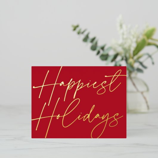 Modern script maakt Feestdagen Business Gold (Staand Voorkant)