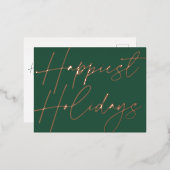 Modern script maakt Feestdagen Business Roos Gold (Voorkant / Achterkant)