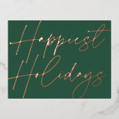 Modern script maakt Feestdagen Business Roos Gold (Voorkant)