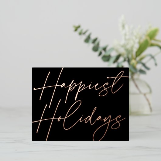 Modern script maakt Feestdagen Business Roos Gold (Staand Voorkant)