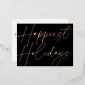 Modern script maakt Feestdagen Business Roos Gold (Voorkant / Achterkant)