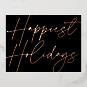 Modern script maakt Feestdagen Business Roos Gold (Voorkant)