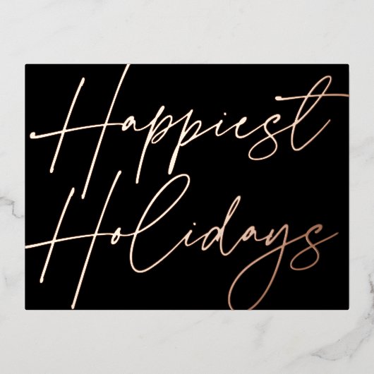 Modern script maakt Feestdagen Business Roos Gold (Voorkant)