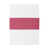 Modern Script Magenta Trouwkaart Uitnodigingen Wikkel (Achterkant Voorbeeld)
