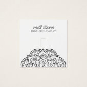 Modern Script Mandala Ring Sieraden Display Kaart (Voorkant)