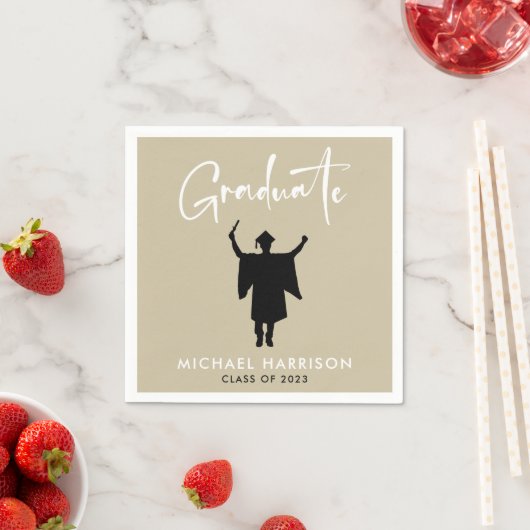 Modern Script mannelijke afstudeerfeest Servet (Insitu)