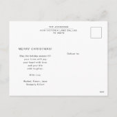 Modern Script Merry Christmas Arch Lijst Foto Feestdagenkaart (Achterkant)