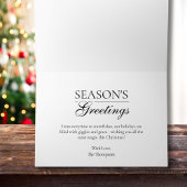 Modern Script Merry Christmas Family Photo Custom Kaart