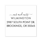 Modern script met de hand geletterde familie retou  zelfinktende stempel (Design)