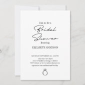 Modern script met ringvormig Vrijgezellenfeest Kaart (Voorkant)