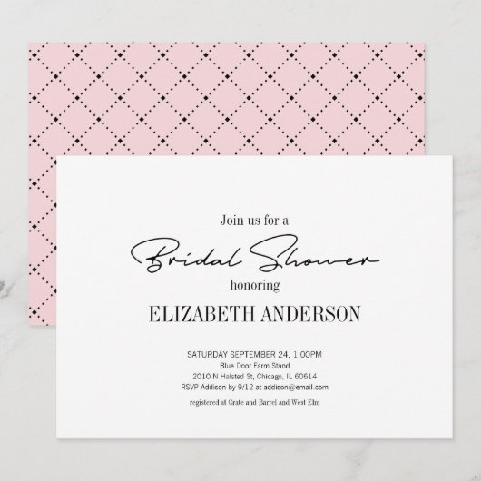 Modern script met ringvormig Vrijgezellenfeest Kaart (Voorkant / Achterkant)