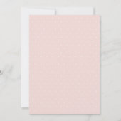 Modern Script met Stippen en Photo Blush Wedding Kaart (Achterkant)