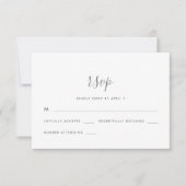 Modern script met Stippen Wedding Rsvp (Voorkant)