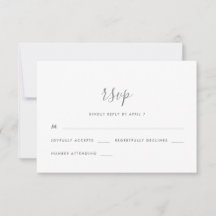 Modern script met Stippen Wedding Rsvp