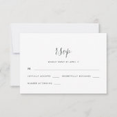 Modern script met Stippen Wedding Rsvp (Voorkant)