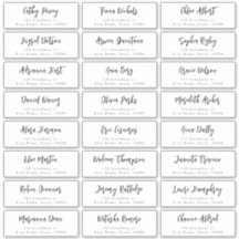 Modern script minimalistisch bruiloft gastadres