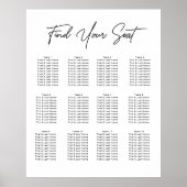 Modern script minimalistisch bruiloft poster (Voorkant)