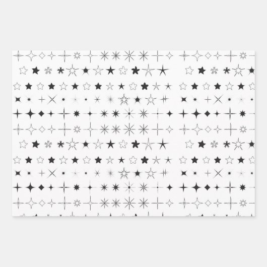 Modern script minimalistisch inpakpapier vel (Voorkant 3)