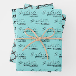 Modern script minimalistisch inpakpapier vel