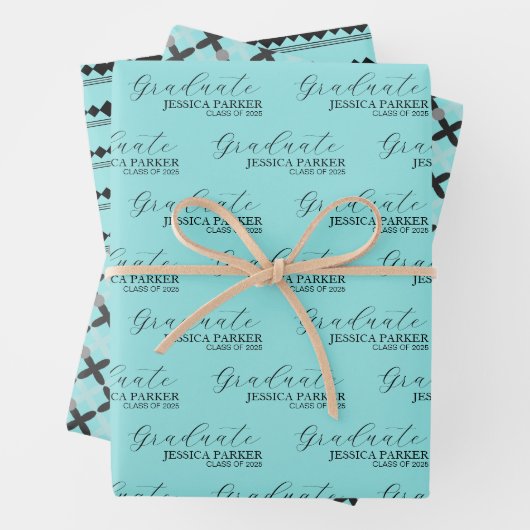 Modern script minimalistisch inpakpapier vel (In situ)