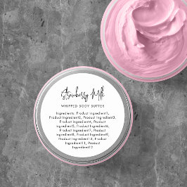 Modern Script Minimalistische Ingrediënten Label