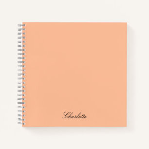 Modern Script Monogram Elegant Custom Notitieboek
